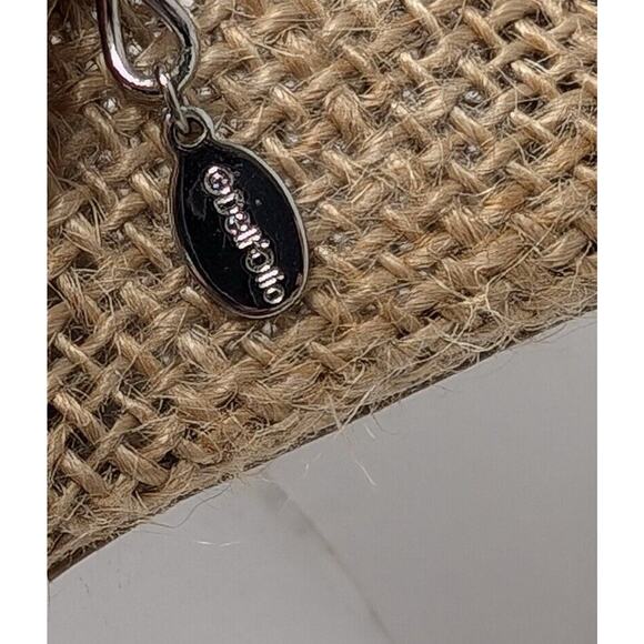 Linea Louis Dell'Olio Black Triple Cord Silver Tone Necklace Earrings Set - Picture 8 of 14